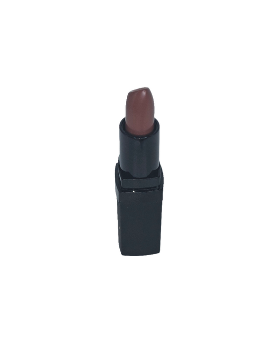 Hydrating brown, neutral lipstick with a smooth, creamy texture and vibrant color.